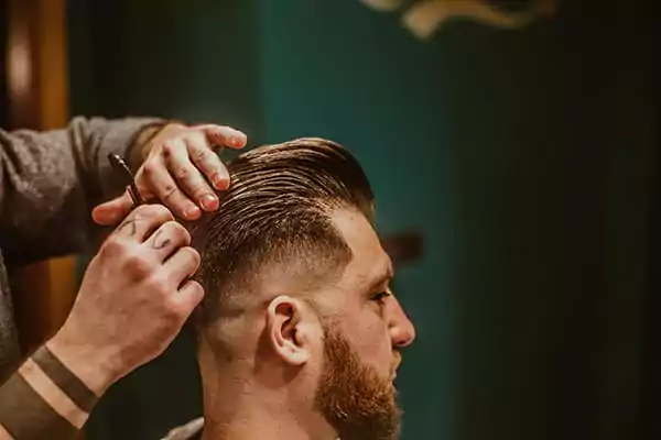 image of hair cut of a client